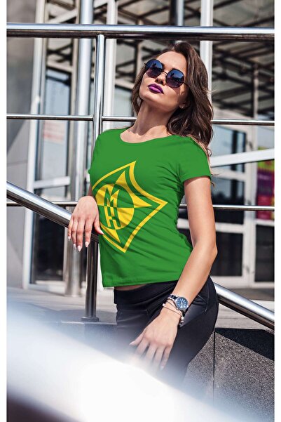 iLovePrints Abstract Yellow and Black Logo Tshirt