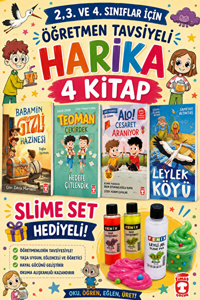 Timaş Çocuk TİMAŞ 2,3. VE 4.SINIFLAR İÇİN ÖĞRETMEN TAVSİYELİ HARİKA 4 KİTAP -...