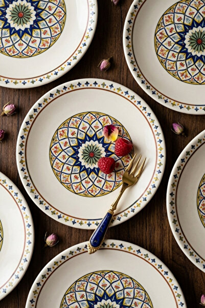 keraplus Sapphire Royal Professional 6-Piece Cake Plate Set (20 cm)