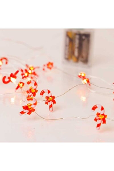 Generic 20 Ζαχαρωτά με κόκκινο φιόγκο με λαμπάκια LED σε σειρά μπαταρίας, 2 m...