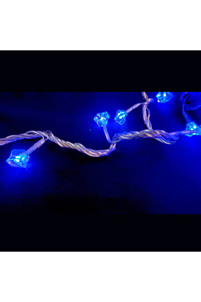Generic 48 λαμπάκια LED σε σειρά με ακρυλικό πάγο, 7 m, διάφανο καλώδιο, 8 πρ...