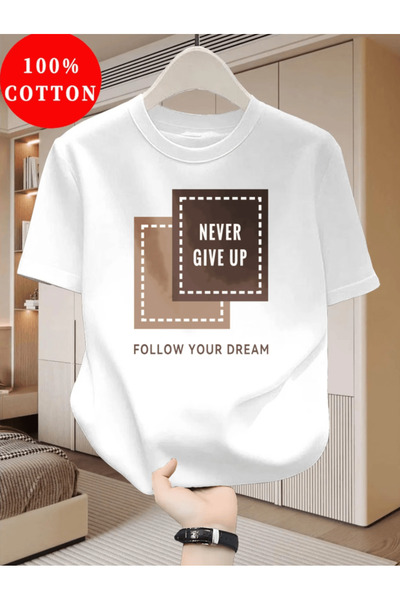 one button Gospodin Nikada Ne Odustaj, Prati Svoj San, T-shirt sa otiskom, Pr...