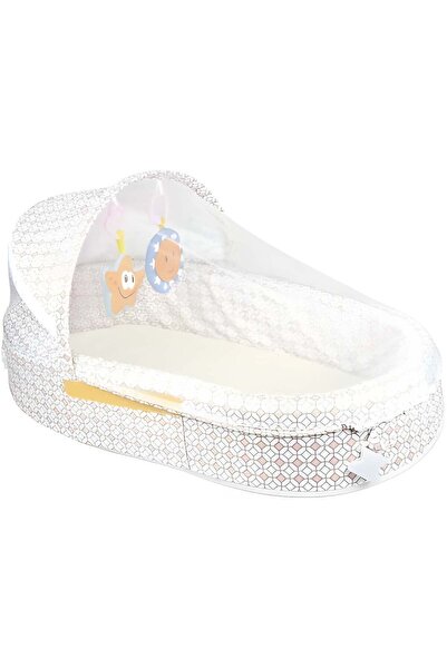 GENERAL Portable folding baby bed with mosquito net and musical toys, size 75...