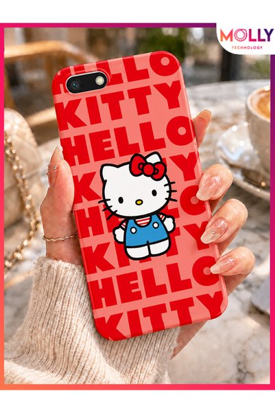 Molly Cotton Candy Hello Kitty Pattern Silicone Case for Huawei Y5 2018