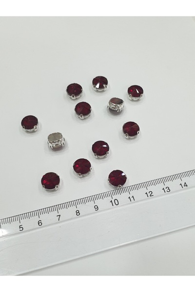 CRYSTALSHOP Piatră cu înveliș - 10mm Roșu Claret (50AD)