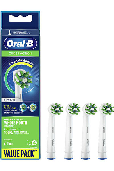 Oral-B Κεφαλές Αντικατάστασης Βουρτσών Cross Action CleanMaximiser Πακέτο Προ...