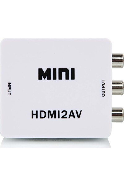ACP HDMI2AV Μετατροπέας HDMI θηλυκό σε RCA θηλυκό Λευκό