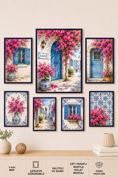 UNT Alacati Breeze set od 7 komada MDF slika - Dekorativna zidna slika sa tem...