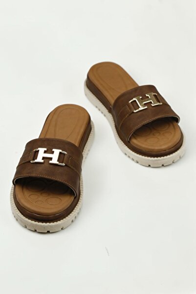 YUUN Helen Buckled High-Sole Women's Slippers