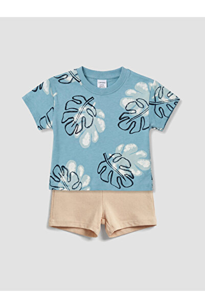 LC Waikiki Quality Pieces from Çelebi Store Palm Tree Embroidered Baby Boy Suit