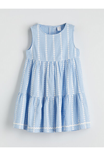 LC Waikiki I Zero Roba Collar Floral Pleated Girls' Dress from Freezen Store