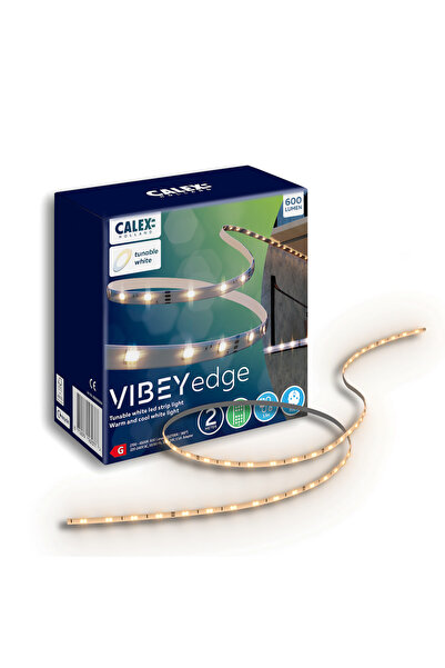 Calex Bandă LED inteligentă Vibey 2m, RGBIC+CCT, 600 lm, Telecomandă