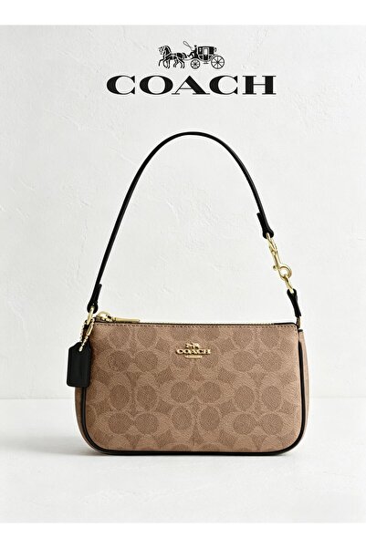 coach house حقيبة يد كلاسيكية بشعار NOLITA مقاس 19، حقيبة كتف، حقيبة رسول