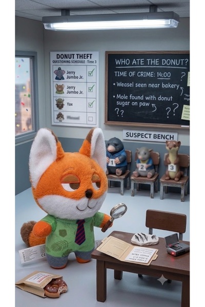 Pufline Zootropolis (Zootopia) Nick Wilde Kızıl Tilki Peluş Oyuncak