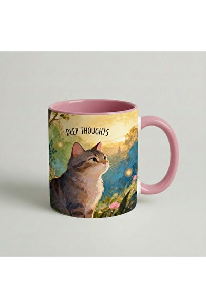 Petgifts Cana Cadou Personalizat Amuzanta Cu Mesaj Deep Thoughts - Ceramica 3...