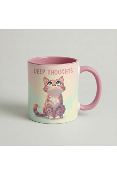 Petgifts Cana Cadou Personalizat Amuzanta Cu Mesaj Deep Thoughts - Ceramica 3...