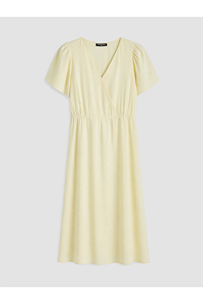 LC Waikiki Sparkling Choices V Planting Waist-Fitted Dress by Shining Store