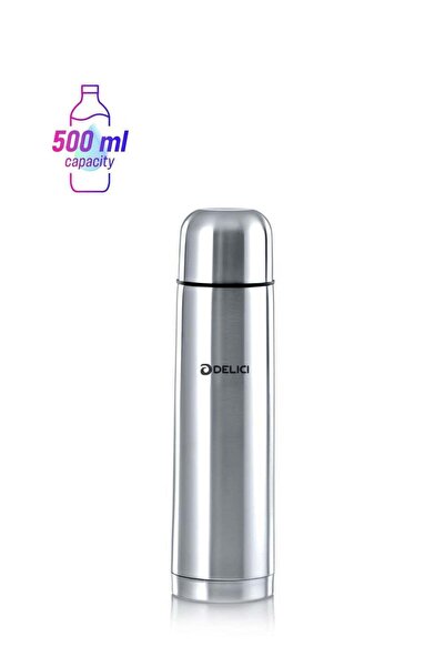 DELICI Thermosteel Vacuum Flask (DSFK 500), Stainless Steel Bottle 500ml, Dou...
