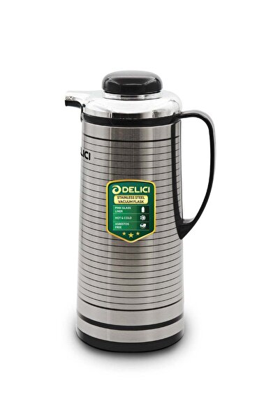 DELICI Glass Liner Vacuum Flask (DGFK 1900), 1.9Liters Capacity, Vacuum Insul...