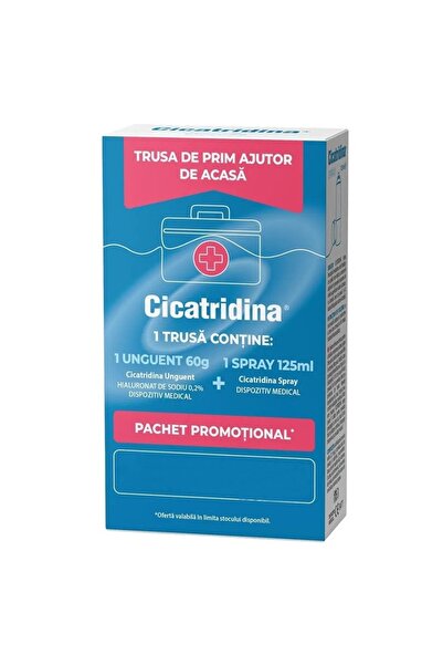 Naturpharma Pachet Cicatridina unguent 60 g + Cicatridina spray 125 ml,