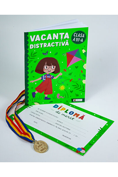 Editura Kreativ Pachet - Caiet de sărbători - Clasa a 3-a + Diploma de merit ...