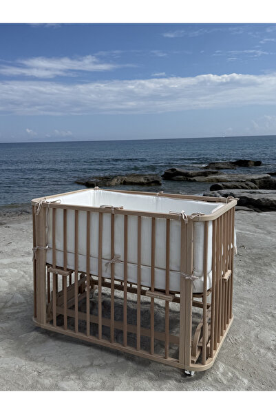 EGEBABY واقي حافة سرير الأطفال من الموسلين - Natural Beginnings C. - 255 × 26...