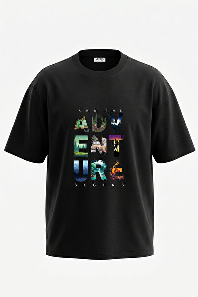 Anetos Μπλουζάκι Adventure Outdoor Design με στάμπα στην πλάτη, βαμβακερό, μα...