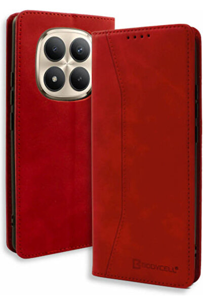 OEM Θήκη Συνθετικό Δέρμα / Δερμάτινη Κόκκινη Redmi Note 15 Pro 5G
