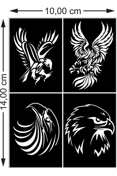 hennadibace Kına Kalıbı (GEÇİCİ DÖVME ŞABLONU) Hint Kınası Henna Tattoo Stenc...