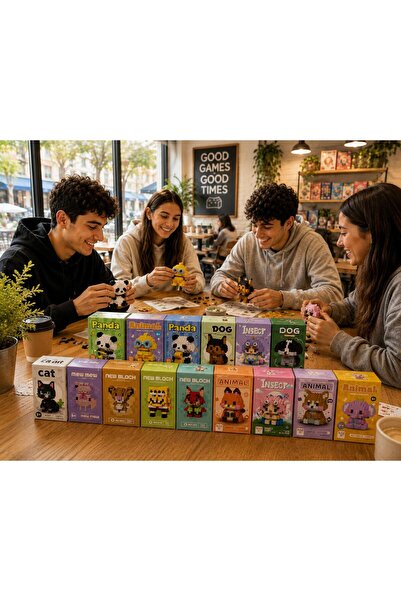 ÖZ KIRTASİYE Karakter Figürü 3D Yapı Oyuncakları Bricks Mini Blok Seti (1adet...