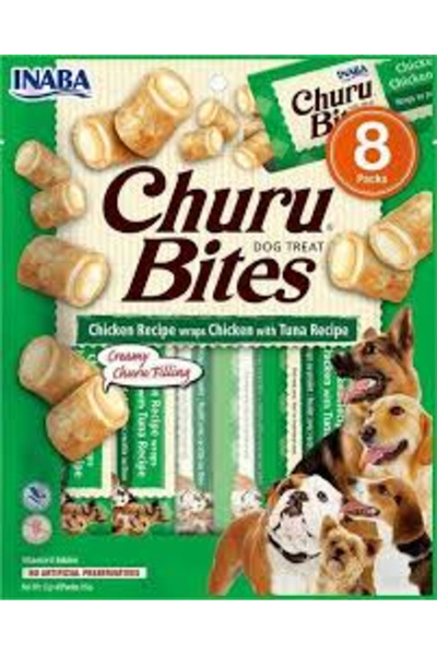 Inaba Churu Rolls Λιχουδιές Σκύλου με Κοτόπουλο και Τόνο, 96 γρ.