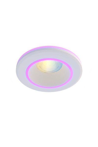Calex Spot LED inteligent Halo 10 cm, 6.5W, RGB Alb Cald, Alb