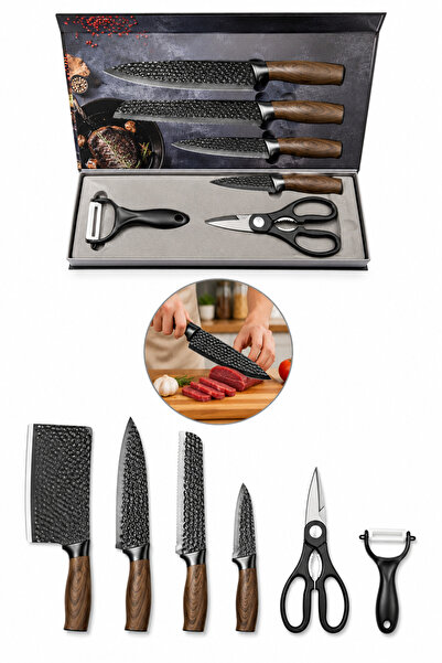 OEM HomeRoy – Set Cuțite Bucătărie 6 Piese din Inox