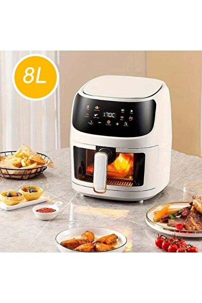 Generic 8L Digital Air Fryer, Family-Sized Capacity, 8 Preset Functions, Rapi...