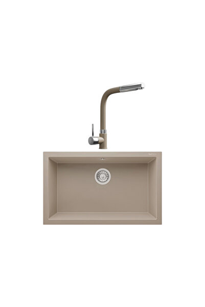 RealStone Gordion 77 & Sümela Spiralli Batarya Premium Mutfak Seti - Cappuccino
