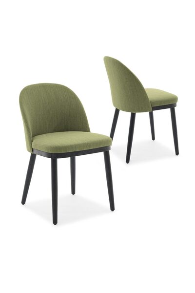 Garvee Upholstered Dining Chairs Set of 2, Modern Kitchen Chairs with Back, F...