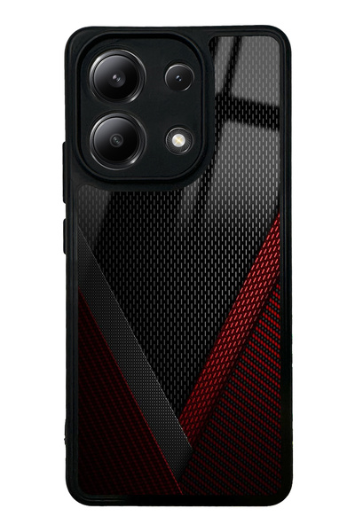 Spoyi حافظة هاتف Xiaomi Redmi Note 13 4G بتصميم Red Tracer لامعة