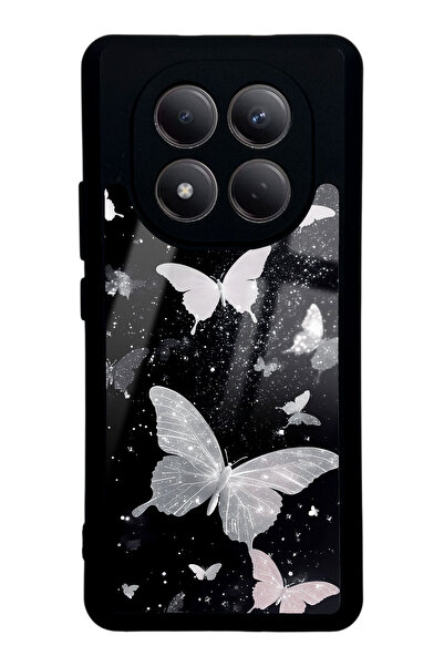 Spoyi Xiaomi Redmi Note 15 Kelebek Tasarımlı Glossy Telefon Kılıfı