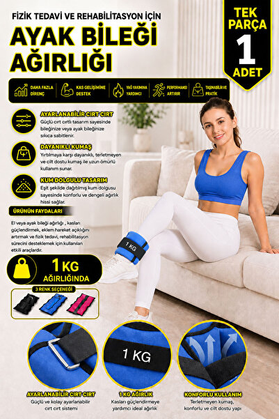 Spor Byfit 1 kg peska za rehabilitaciju i fizikalnu terapiju, uteg za zglob z...