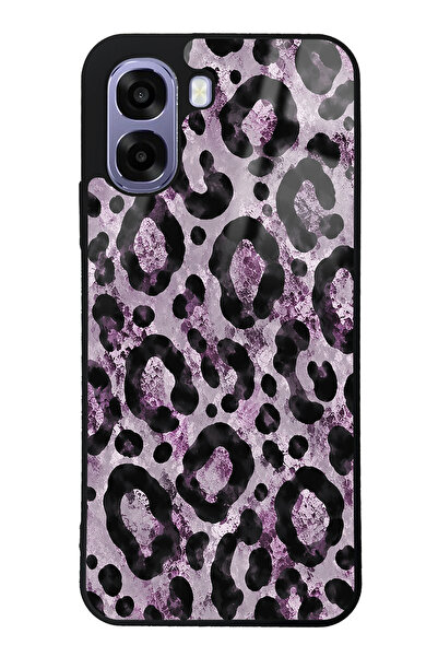 Spoyi Oppo A6T Soft Lilac Leopar Tasarımlı Glossy Telefon Kılıfı