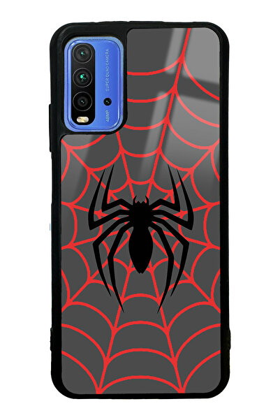 Spoyi Xiaomi Redmi 9T Spider Tasarımlı Glossy Telefon Kılıfı
