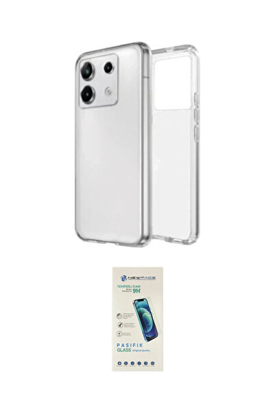 Marsilyan NVDN- İeg™ Redmi Note 13 Pro 4g Kılıf Zirve Doku - Şeffaf Pasifik C...
