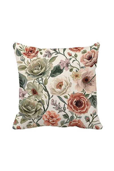 Queen Jera Large Floral Country Throw Pillow Cover 43X43 cm Double Sided Prin...