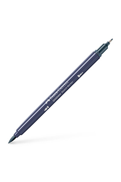Faber Castell Marker pentru schițe cu 2 vârfuri Gri rece XIV 244 Goldfaber Fa...