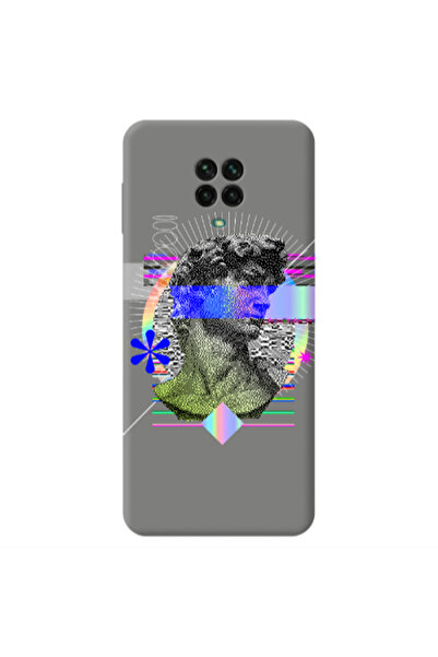 Other Xiaomi Redmi Note 9 Pro Statue pixels Grey Colored Silicone TPU Θήκη