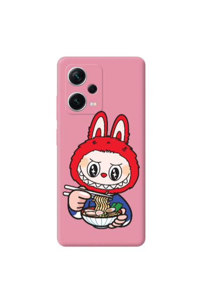 Other Xiaomi Poco X5 Labubu 1 Pink Colored Silicone TPU Θήκη