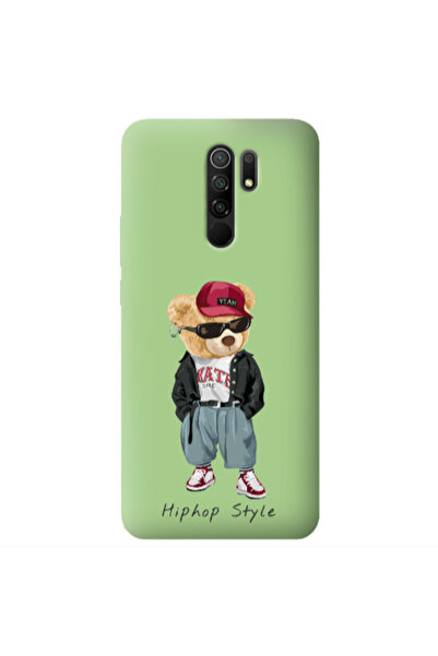 Other Xiaomi Redmi 9 Hip hop style Light Green Colored Silicone TPU Θήκη