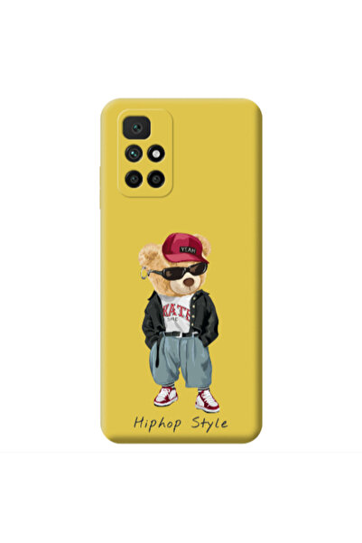 Other Xiaomi Redmi 10 2022 Hip hop style Yellow Colored Silicone TPU Θήκη