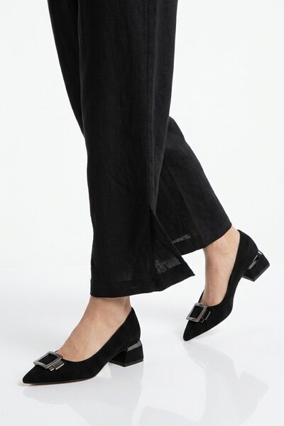 AYAKMOD Black Women's Heeled Shoes A451133-Y Z