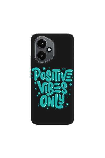 Other Honor Magic 400 Positive Vibes Only Black Colored Silicone TPU Θήκη